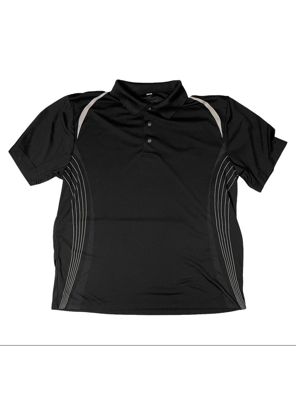 Unbranded Black Men's Large Preppy Sport golf Short Sleeved Activewear S…
